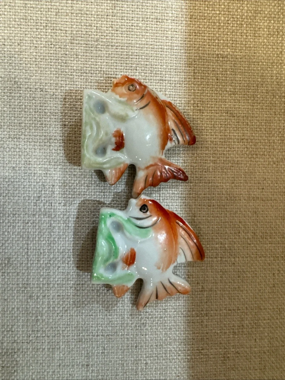 Vintage Porcelain Fish Chopstick Rests - Made in Japan